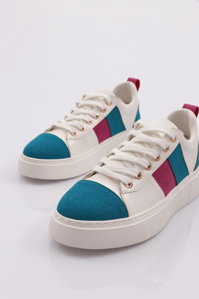 DGN Tenis de damă alb albastru - 21123118