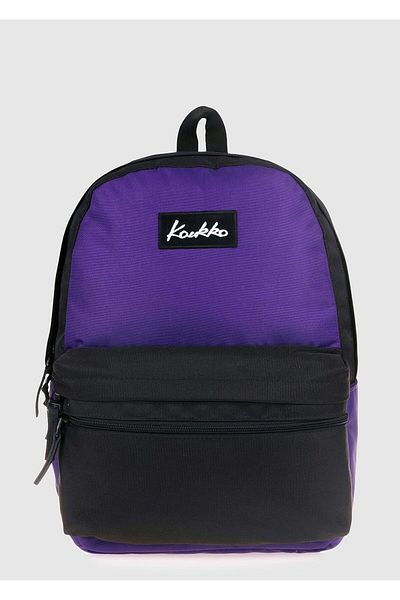 KAUKKO Σακίδιο πλάτης Μωβ Μαύρο Basic Double Colors