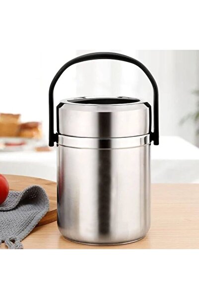 abnturk 3’Lü 3 Kablı Çelik Yemek Termosu 2 Litre 10 Saat Sıcak 12 Saat Soğuk ...