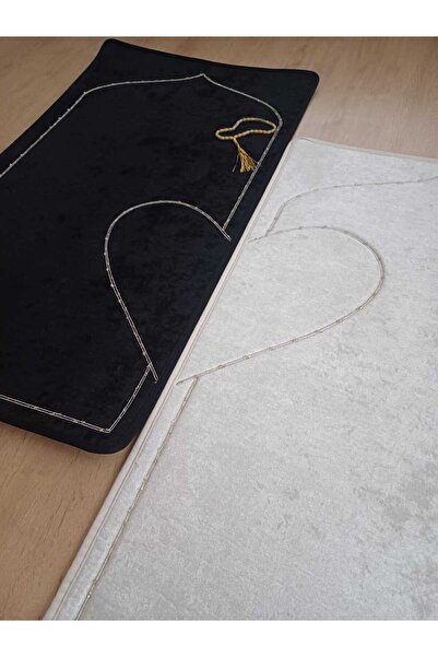 Veldana Cennet Eşim Kalpli Çift Seccadesi Ortopedik Diz Ağrıtmayan Çeyizlik H...