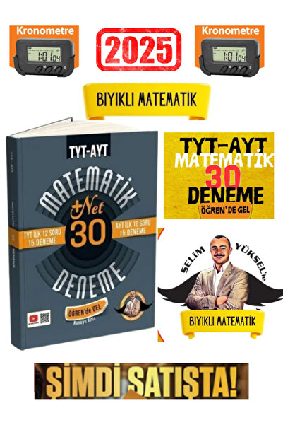 Mert Hoca Yayınları Bıyıklı Matematik TYT İlk 12-AYT İlk 10 Soru Matematik 30...