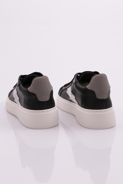 DGN Kadın Sneaker Siyah Gümüş 21133118