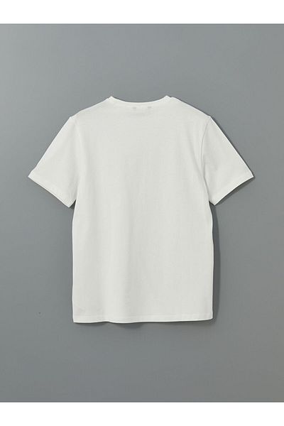 LC Waikiki Ανδρικό μπλουζάκι LCW Crew Neck με εμπριμέ χτενισμένο βαμβάκι
