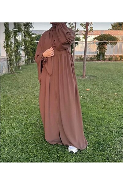 Bayram Giyim kahverengi robalı ferace