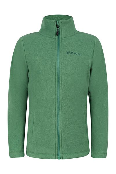 2AS Hanorac pentru copii Crystal - Fleece subțire, verde și cu fermoar complet