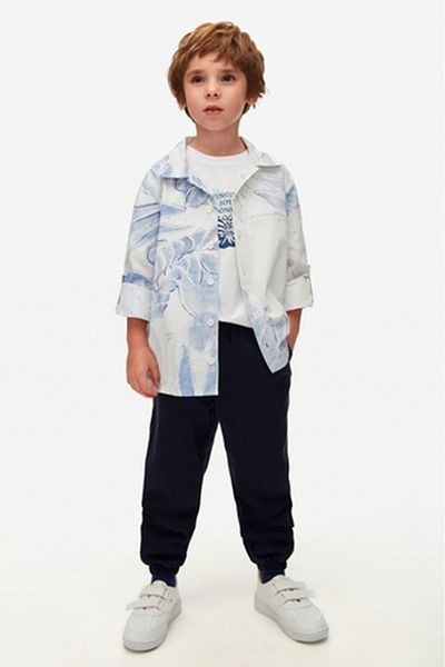 nk kids Cămașă ALASKAN 4/8 albastră