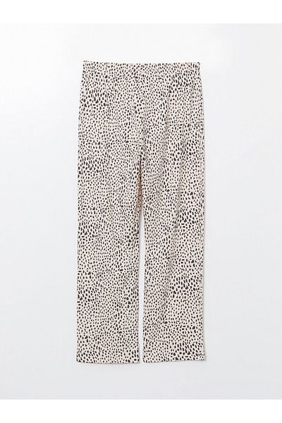 LC Waikiki Lcw Dream Pink Elastic Waist Patterned Women's Pajama Bottoms