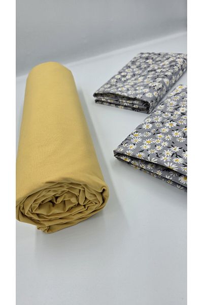 pınarhome collectıon New Season - 100% Organic Cotton, Soft Sand and Elastic Crossbody+Pillow Cover Corner Depth 28-30 cm