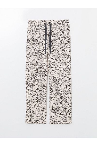 LC Waikiki Lcw Dream Pink Elastic Waist Patterned Women's Pajama Bottoms