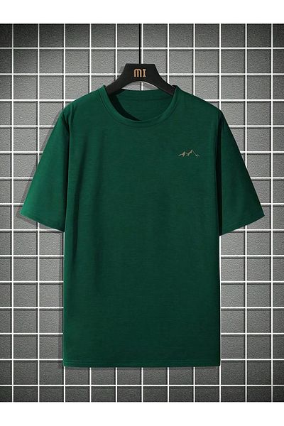 uyguntarz Μπλουζάκι Unisex Mountain Printed Oversize