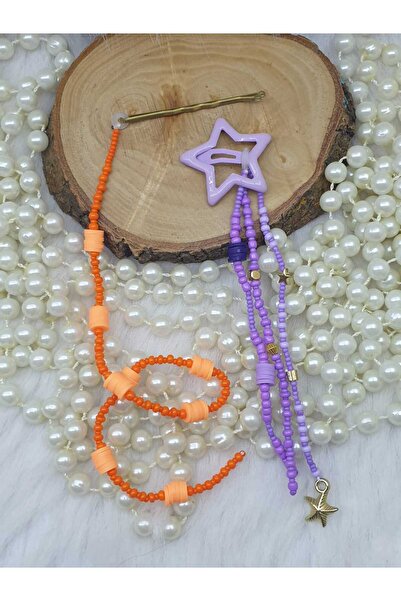 HAPPY HANDMADE Set of 2 Hair Beads-Buckle-Children's Gift-Special Design Gift