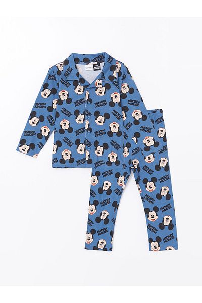 LC Waikiki Set de pijamale pentru bebeluși cu licență din țesătură pieptănată din bumbac 100% mucegai standard