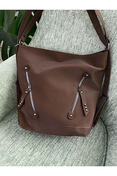 ESNEVA Women's Multi-Compartment Waterproof Zippered Backpack Suitable for Daily Use
