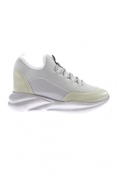 DGN Pantofi de damă Ice Green - Talpă groasă, detaliu elastic, șireturi cu piatră argintie 4263137