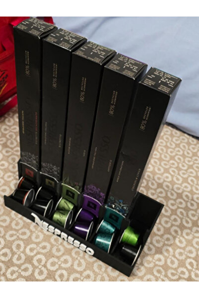 Yunus Göksu Design حامل قهوة كبسولات متوافق مع نسبريسو مكون من 6 قطع