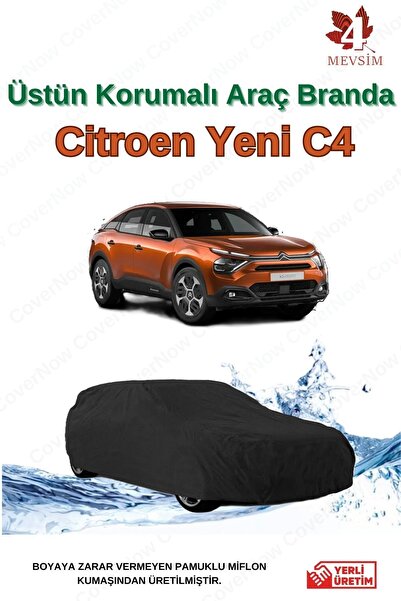 AutoEN Citroen Yeni C4 Hb Oto Brandası Araba Çadırı - SİYAH