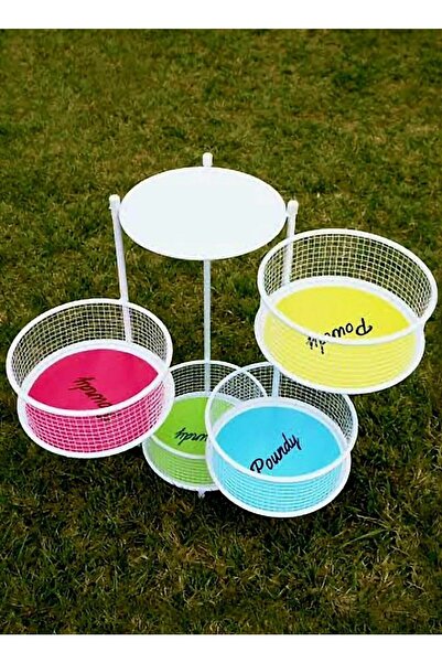 Olgun Home 4 Katlı Metal Patates Soğan Kovası Sebzelik Patates Soğanlık Sepet...