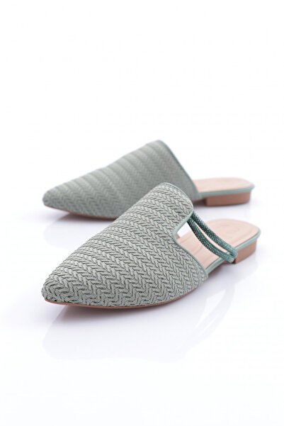 DGN Green Silvery Stone Decorated Women's Slippers - 2623497216842322