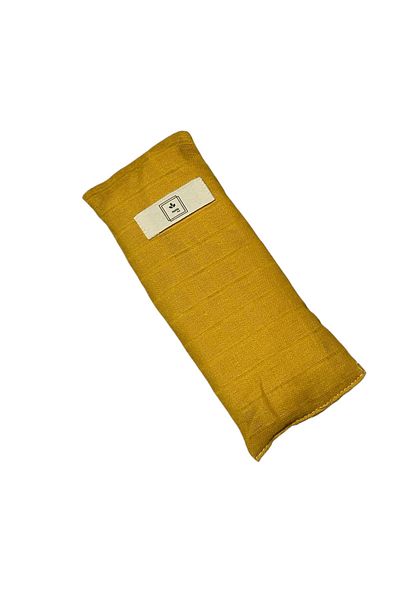 Poros Store Lavender Eye Pillow and Band Oeko-Tex Certified Mustard