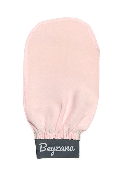 BEYZANA Powder Elastic Bath Shower Scrub Exfoliating Glove 100% Flush Silk for Sensitive Skin