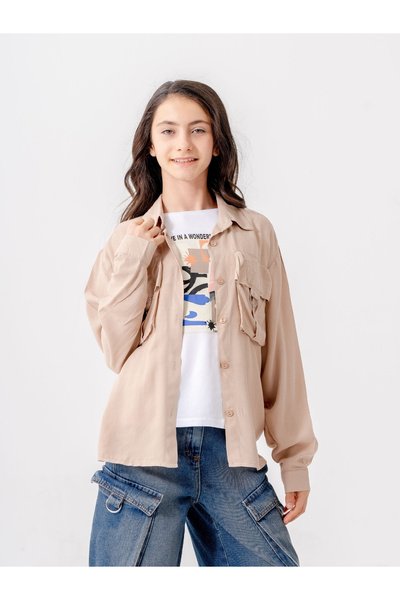 GİYİCEM TEKSTİL Djevojačka D Sa kopčom jakna set 1806