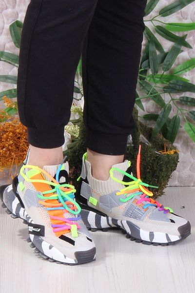 fort Gj Elanur Comfortable Thick Sole Special Design Sneaker Women's Sports Shoes