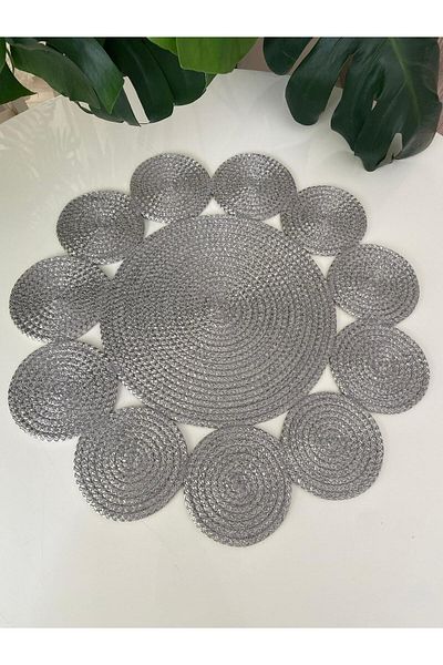 Nev Design Jute, Wicker, Runner, Polyester Tablecloth 50X50