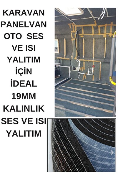 KL HOME 19mm -100x100cm Kendinden Yapışkan Kauçuk Oto Karavan-panelvan Isı Ve Ses Yalıtım Tekne Konteyner
