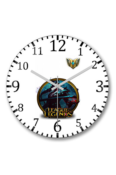 BASKI DÜNYASI Ceas de perete Kayn LoL League Of Legends din sticlă autentică ...