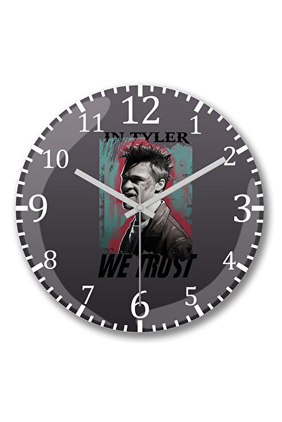 BASKI DÜNYASI Ceas de perete din sticlă curbată Camiseta Clube din sticlă aut...