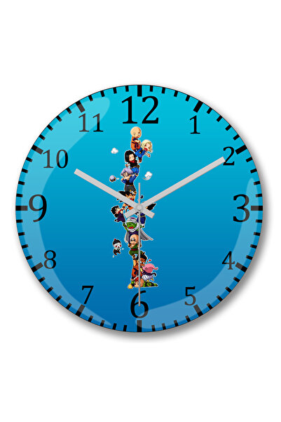 BASKI DÜNYASI Ceas de perete mini Dragon Ball din sticlă autentică bombată