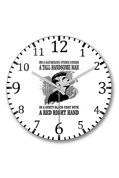 BASKI DÜNYASI Ceas de perete Peaky Blinders din sticlă autentică bombată