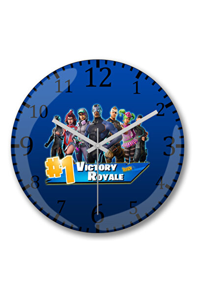 BASKI DÜNYASI Ceas de perete Victory Royale, sezonul 4, din sticlă autentică ...