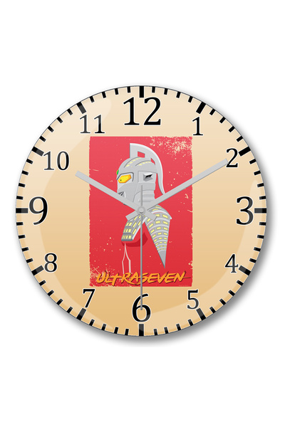 BASKI DÜNYASI Ceas de perete Ultraseven din sticlă autentică bombată