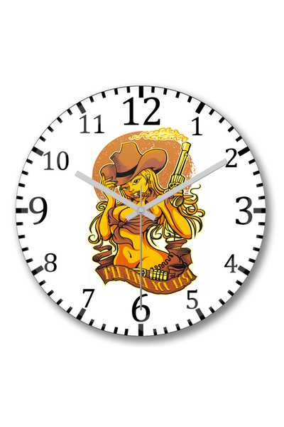 BASKI DÜNYASI Ceas de perete minimalist din sticlă autentică bombată