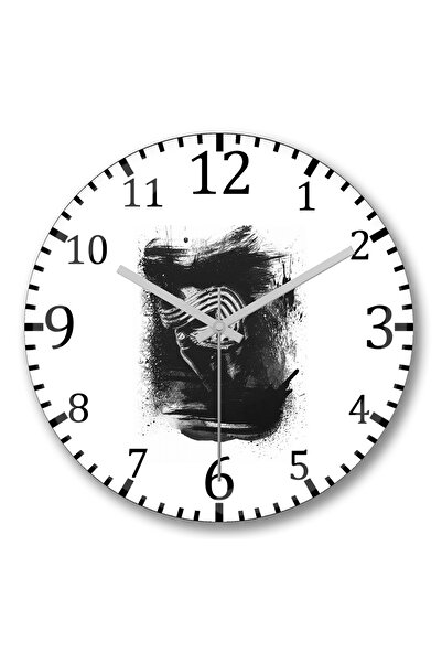 BASKI DÜNYASI Star Wars - Ceas de perete Kylo Ren din sticlă autentică bombată