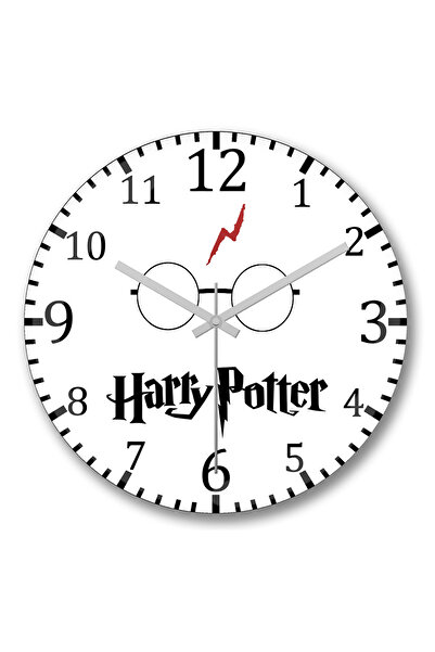 BASKI DÜNYASI Ceas de perete cu ochelari Harry Potter din sticlă autentică bombată