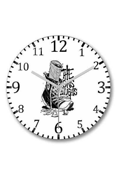 BASKI DÜNYASI ساعة حائط بيسانتي من الزجاج الحقيقي المنحني