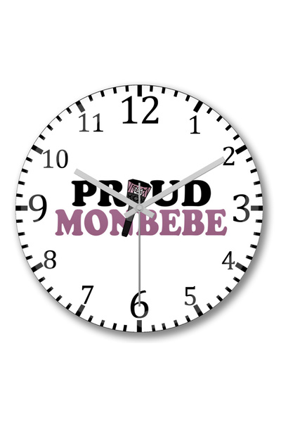BASKI DÜNYASI Ceas de perete Monsta X Proud Monbebe din sticlă autentică bombată