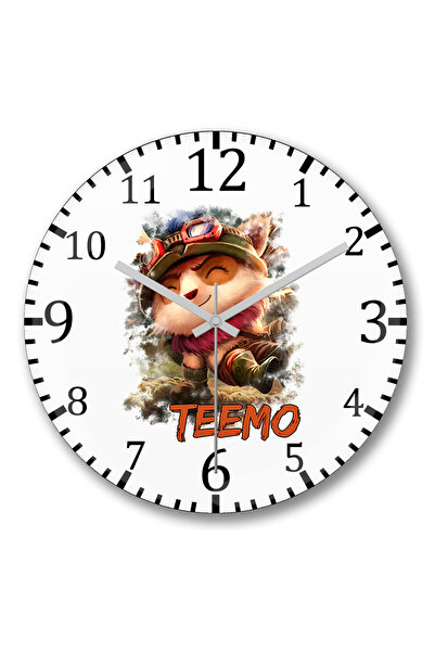 BASKI DÜNYASI ساعة حائط تيمو من الزجاج الحقيقي المنحني