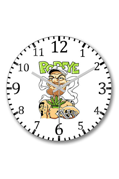 BASKI DÜNYASI Темъл Рейс Стена Часовник Bombeli Real Glass