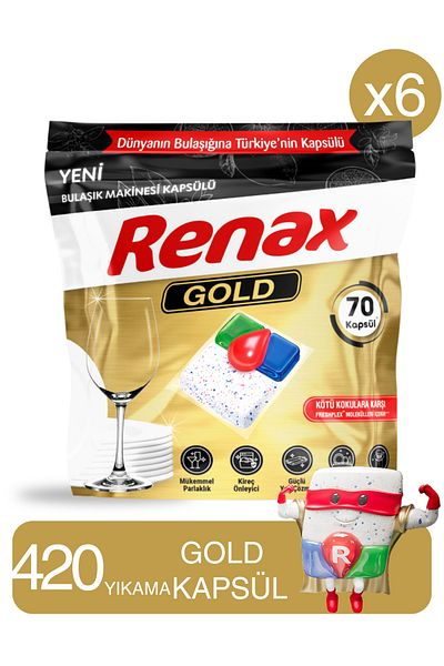 RENAX Gold Dishwasher Capsule 420 Li