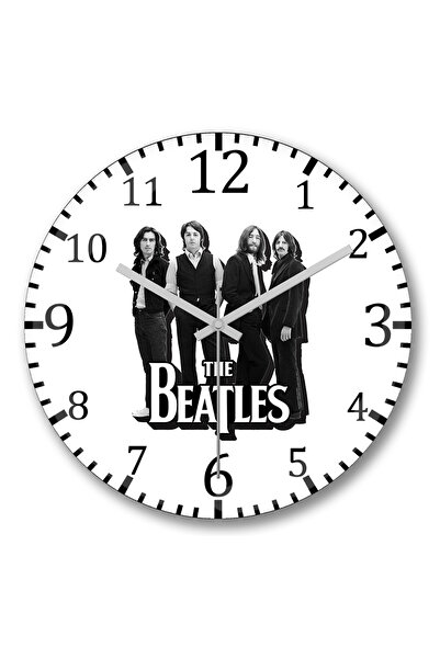 BASKI DÜNYASI ساعة حائط البيتلز 05 من الزجاج الحقيقي المنحني