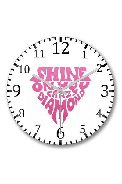 BASKI DÜNYASI Ceas de perete Shine On din sticlă autentică bombată