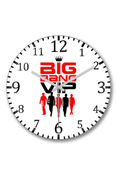 BASKI DÜNYASI ساعة حائط بيج بانج شيلدون كوبر بازينغا من الزجاج الحقيقي