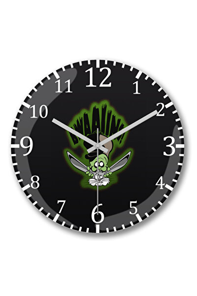 BASKI DÜNYASI Ceas de perete Bwains din sticlă autentică bombată