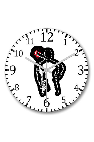 BASKI DÜNYASI ساعة حائط نيجان من الزجاج الحقيقي المنحني