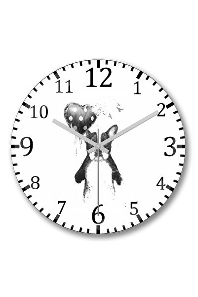 BASKI DÜNYASI Ceas de perete Balloon Dog din sticlă autentică bombată