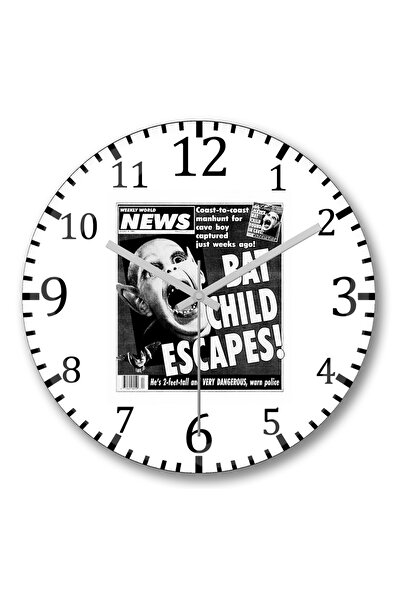 BASKI DÜNYASI ساعة حائط مينينو مورسيجو من الزجاج الحقيقي المنحني