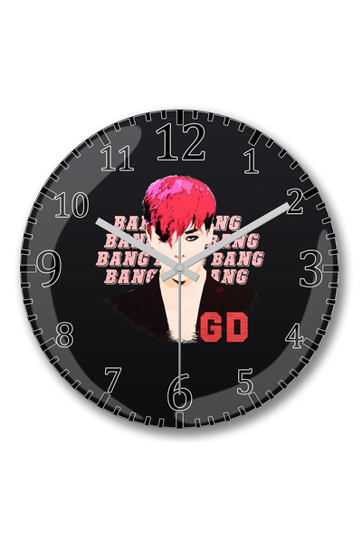 BASKI DÜNYASI Ρολόι τοίχου BigBang G Dragon με κυρτό γυαλί